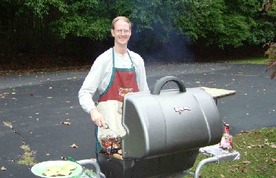 Grilling at the barbecue